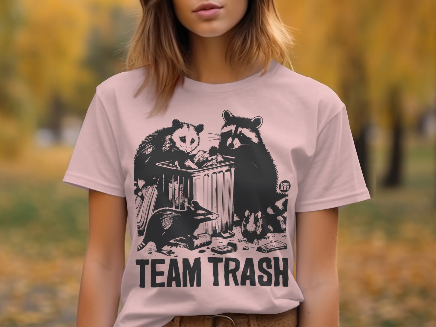 Team Trash Funny Animal Design T-Shirt Product