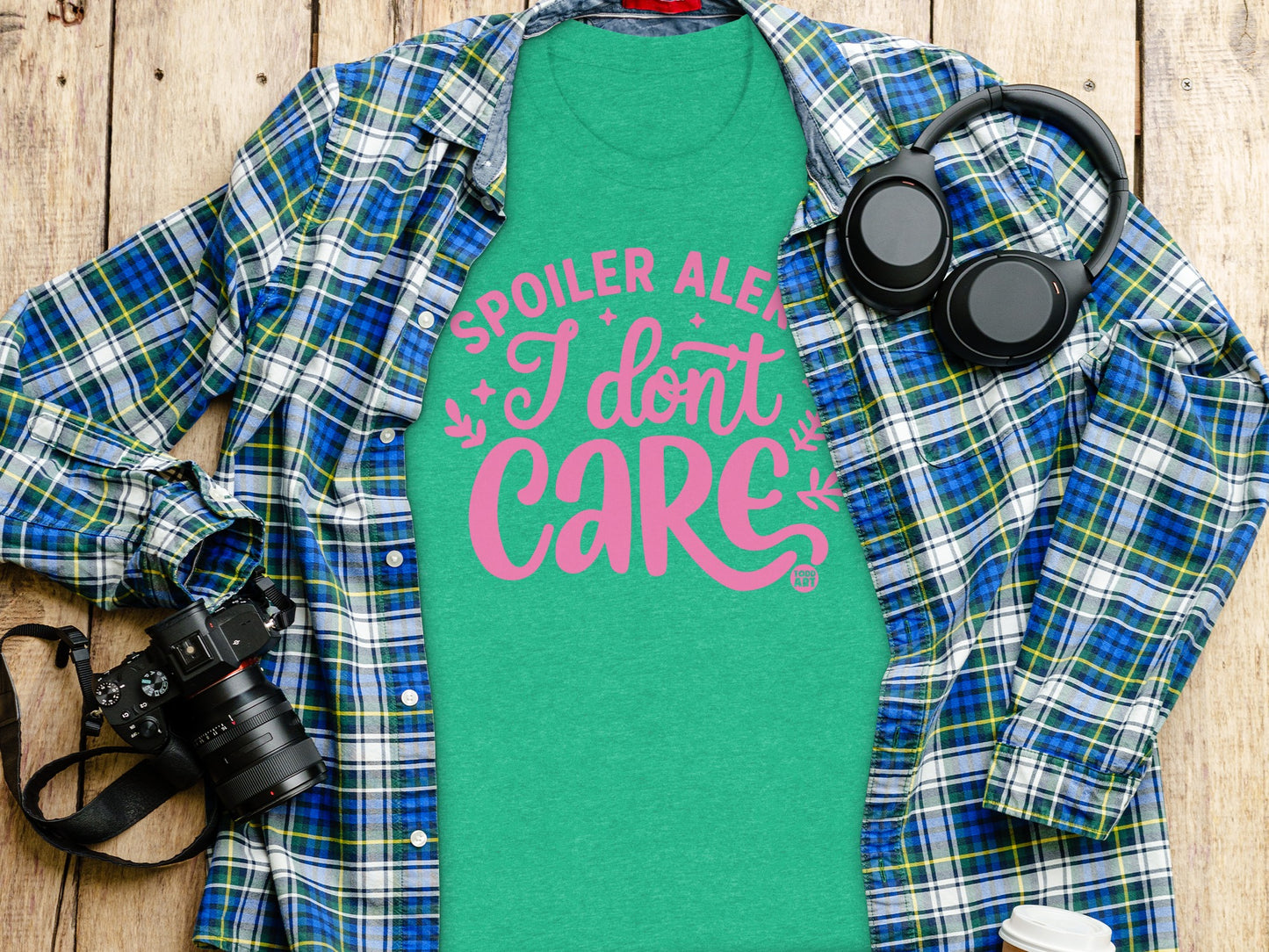 Spoiler Alert I Don't Care Graphic Tee Shirt product