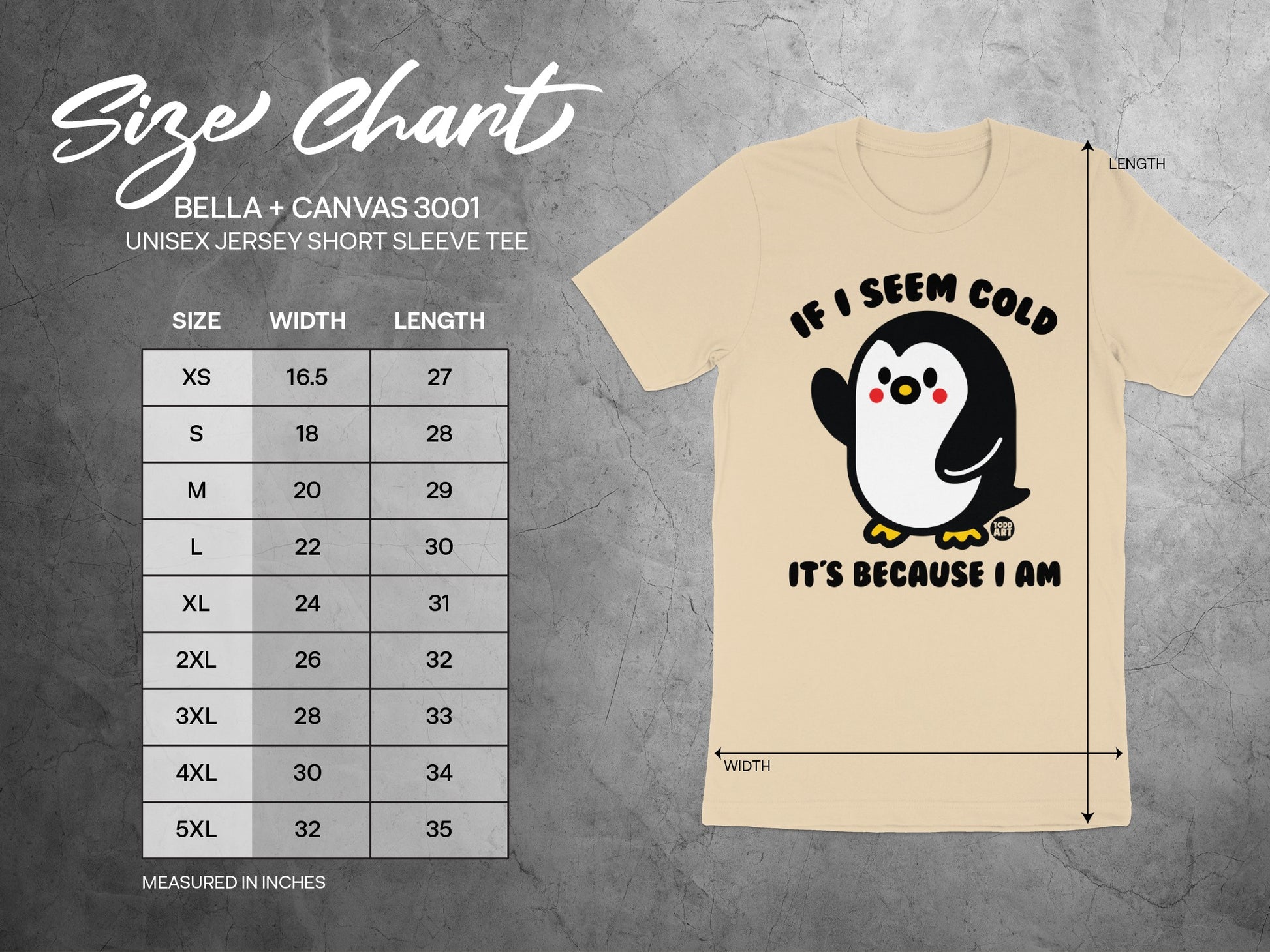 Cute Penguin Shirt If I Seem Cold I Am Graphic Tee