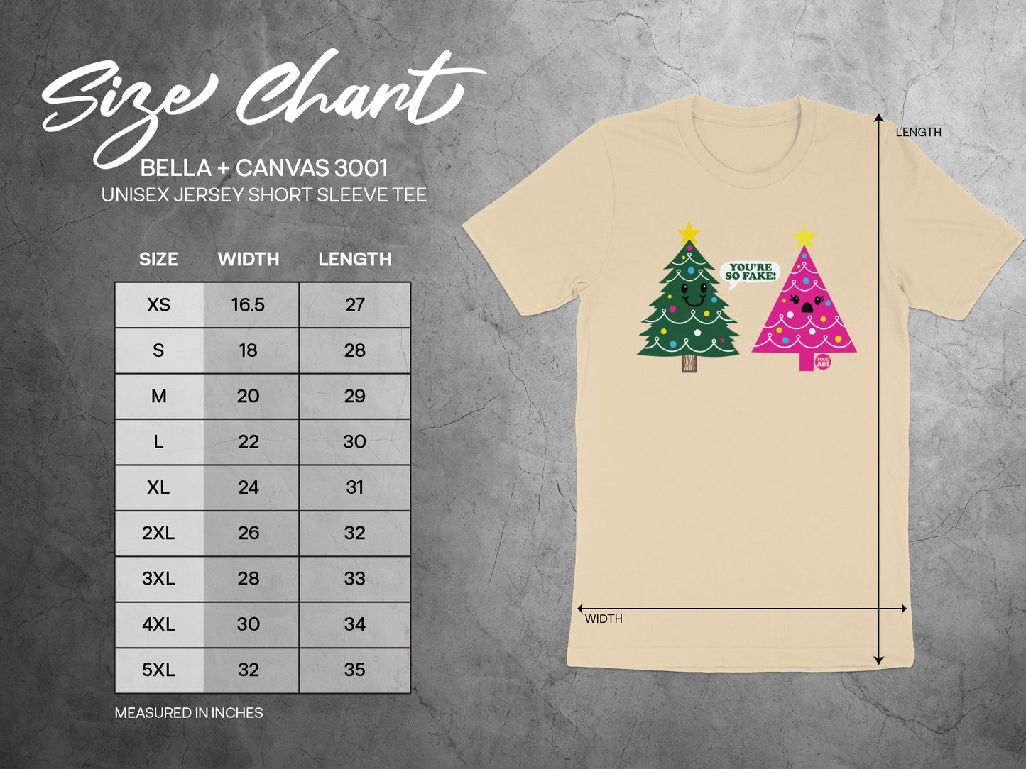 You're So Fake Christmas Trees Graphic Print Tee product