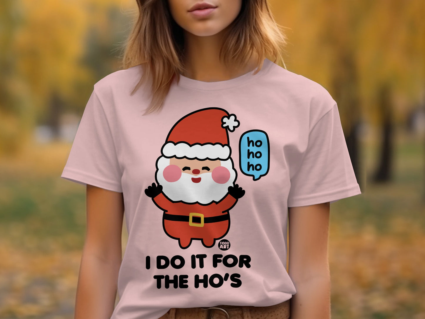 I Do It For The Ho's Santa Claus Graphic T-Shirt Product Type