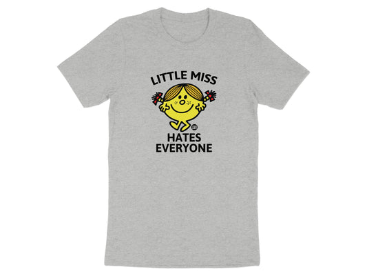 Little Miss Hates Everyone T-shirt for Fun Bold Style