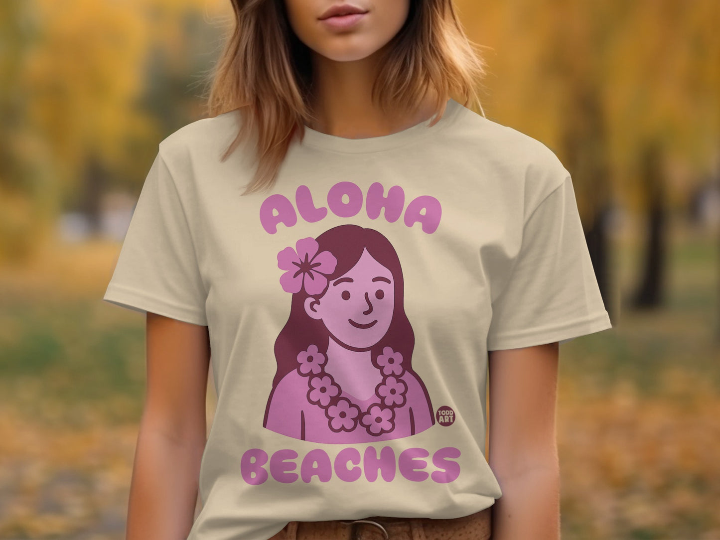 Aloha Beaches Graphic Tee for Casual Wear