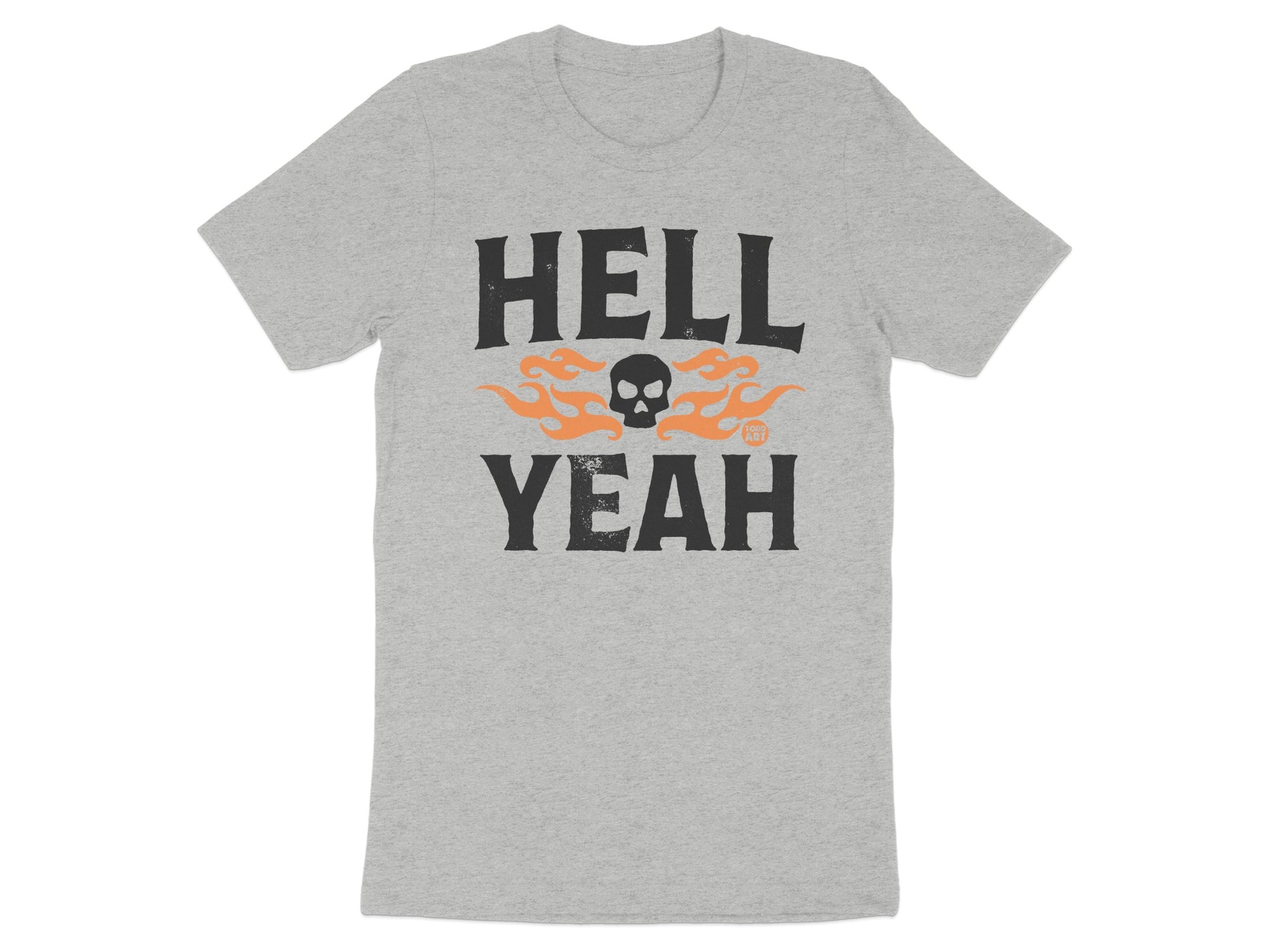 Hell Yeah Flaming Skull Graphic Shirt product type