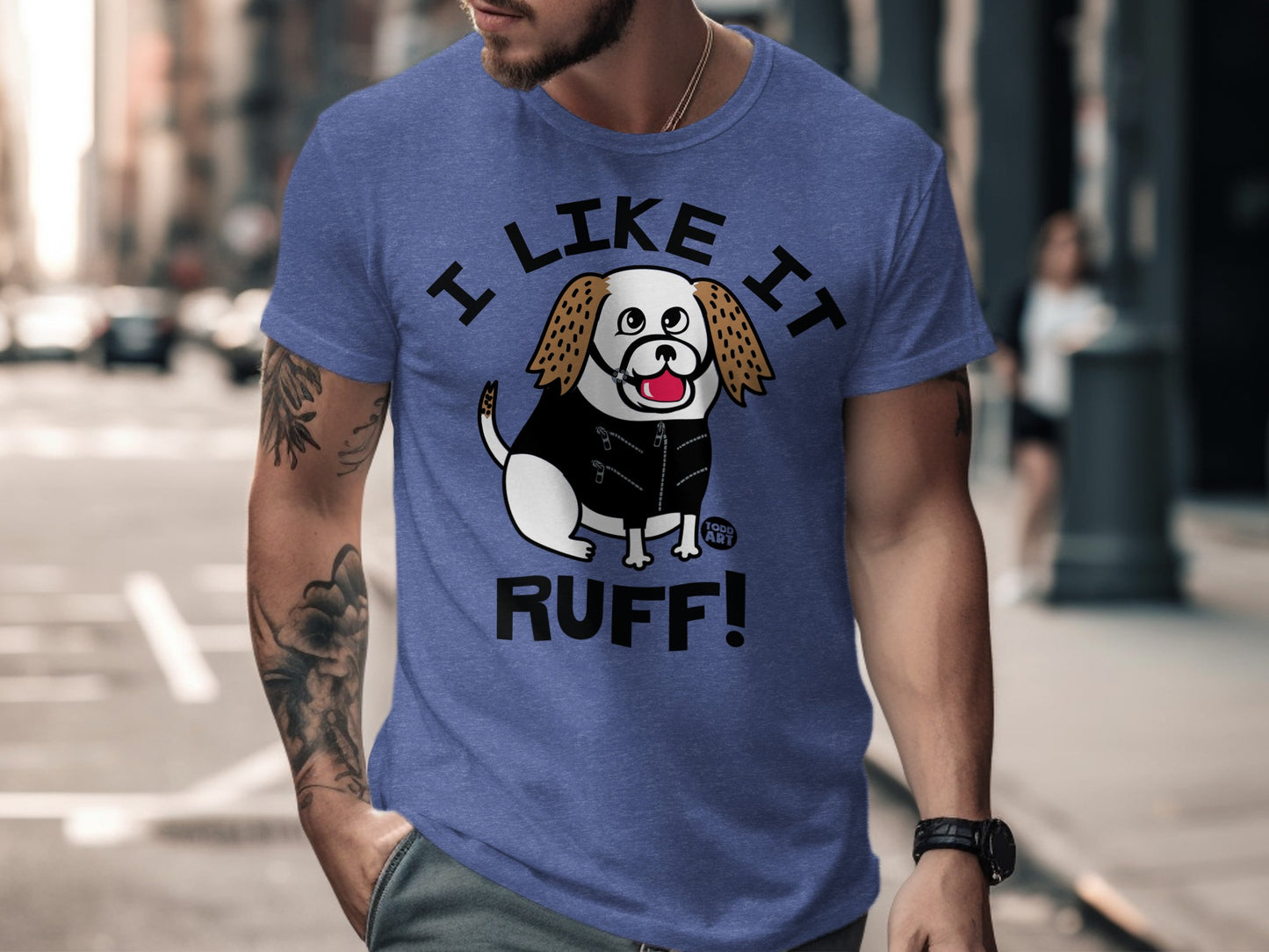 I Like It Ruff Dog Lover Graphic Print T-shirt product