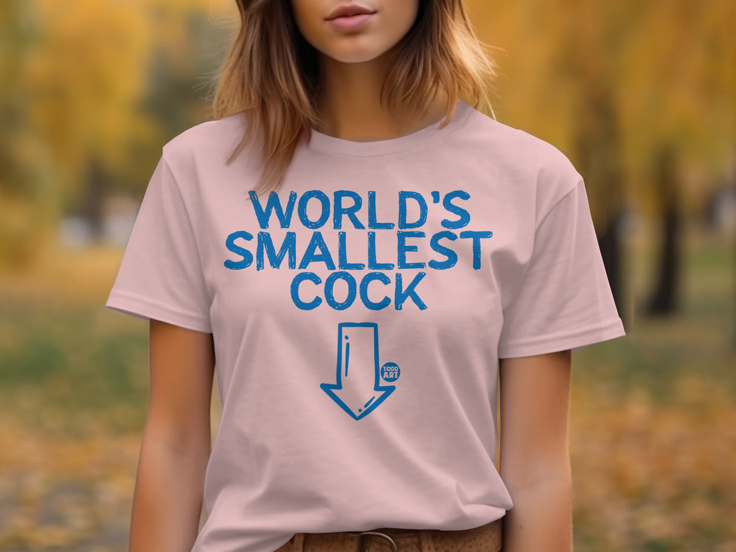 World's Smallest Cock Humorous Graphic T-shirt product