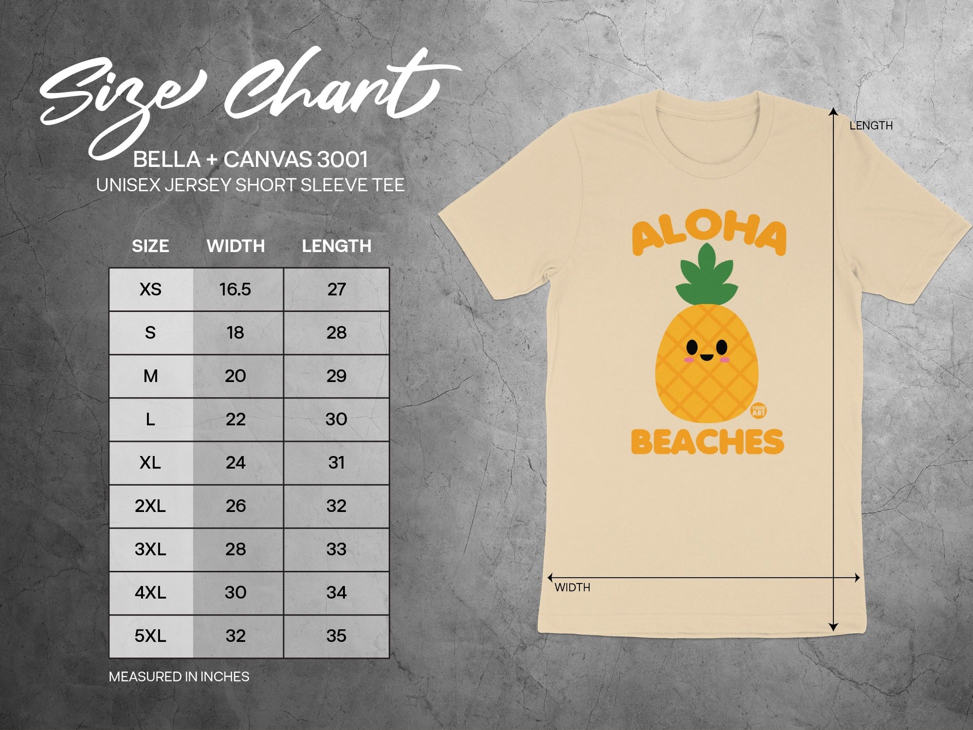 Aloha Beaches Graphic Unisex Jersey Short Sleeve Tee product