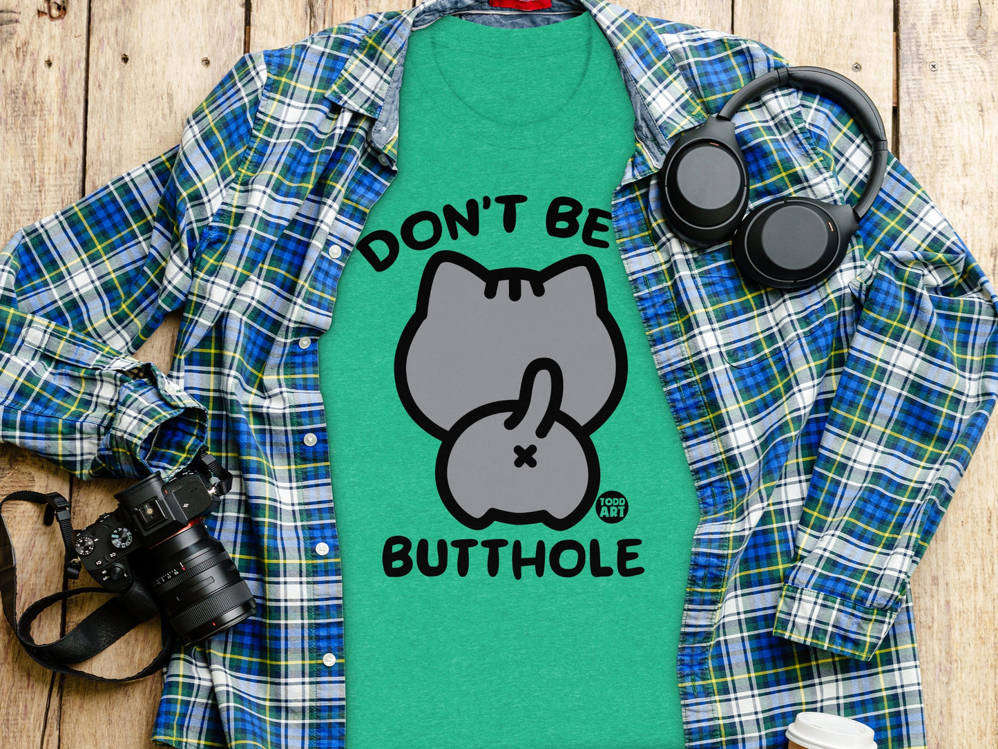 Don't Be Butthole Cute Cat Graphic Shirt product