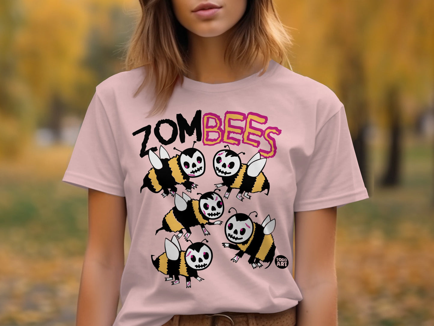 Zombees Graphic Tee for a Fun Halloween Look