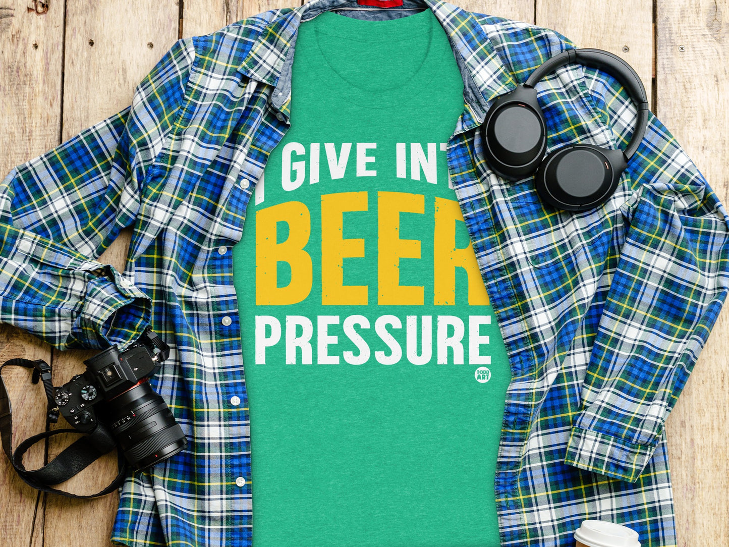 Bold Statement BEER Graphic Novelty T-Shirts