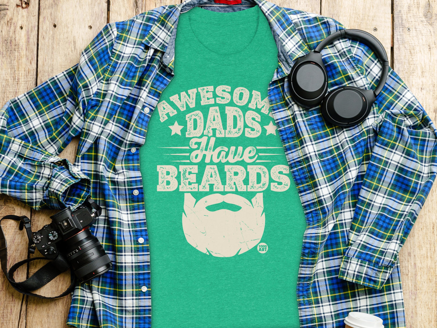 Awesome Dads Have Beards Graphic T-shirt product type