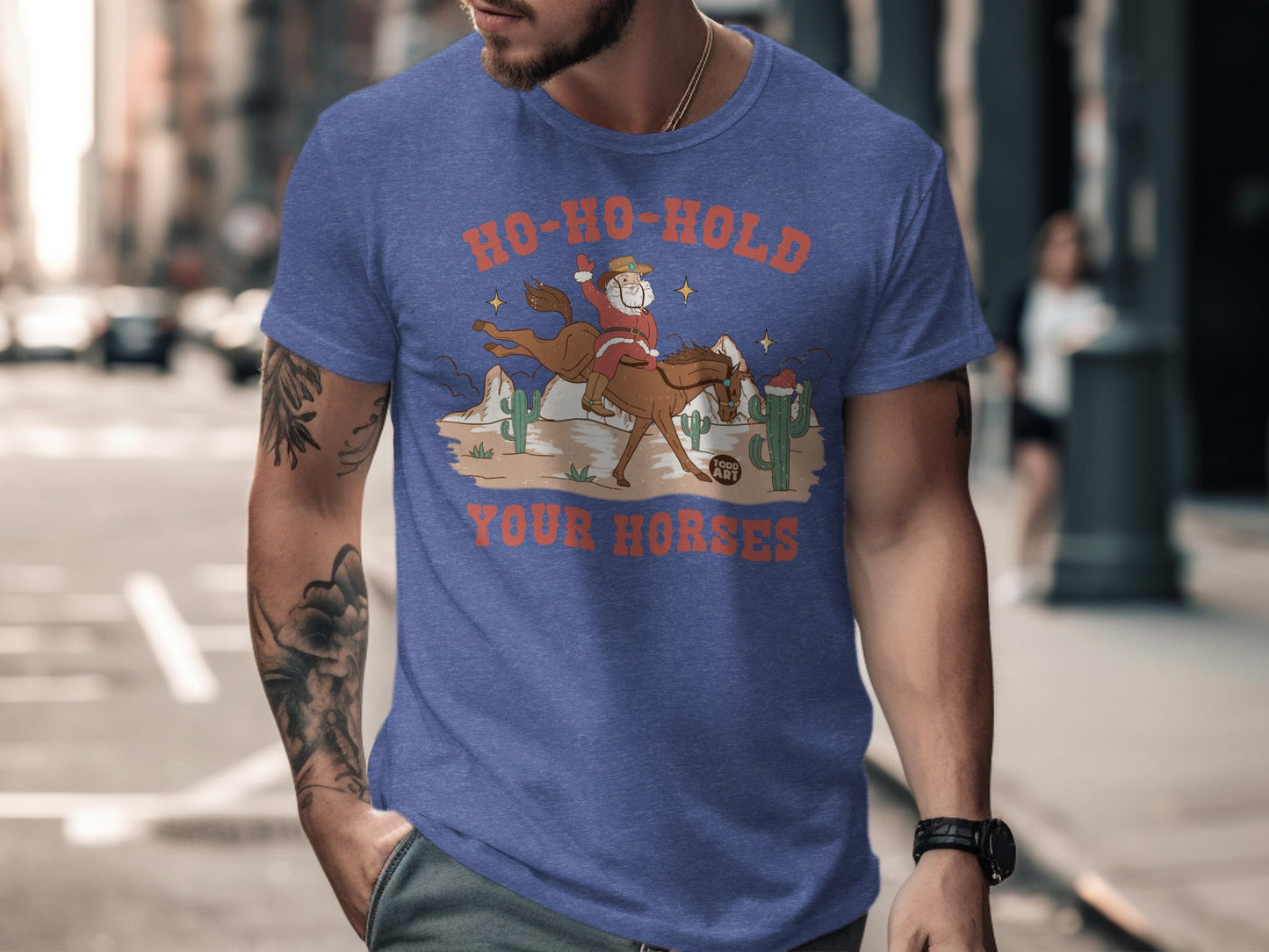 Ho Ho Hold Your Horses Christmas T-Shirt product