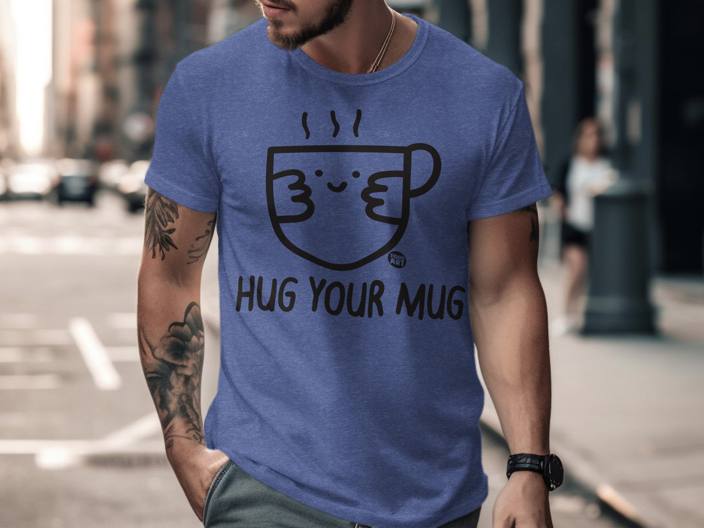Hug Your Mug Graphic Tee Casual Wear Shirt product