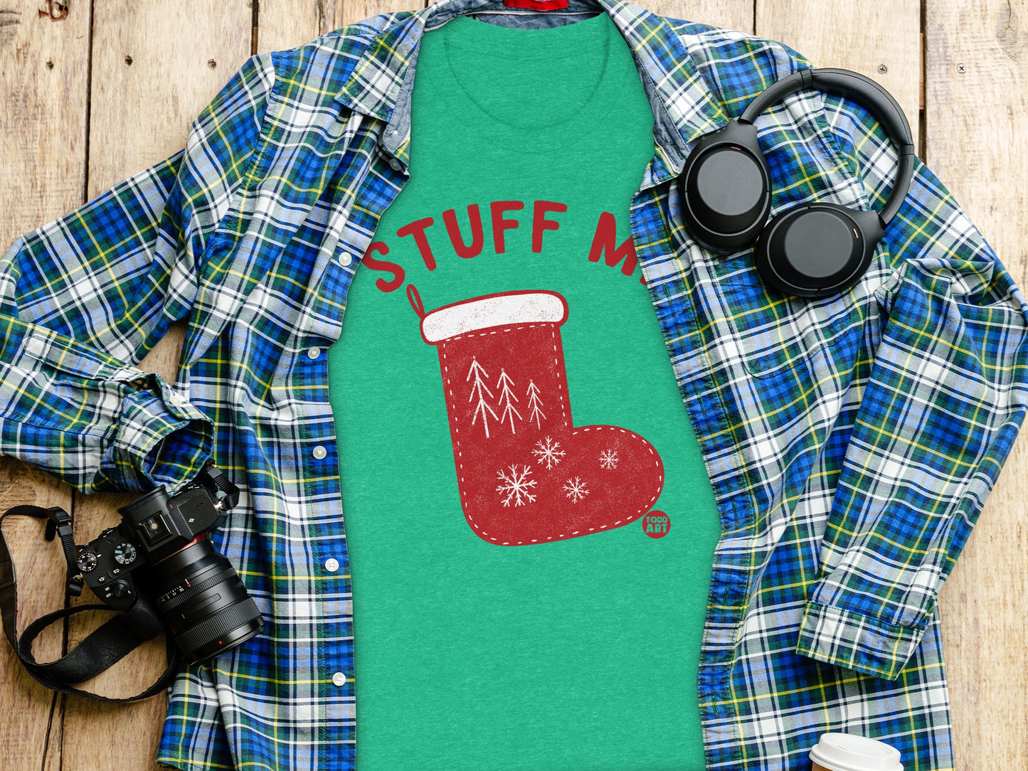 Stuff My Stocking Festive Green T-Shirt product