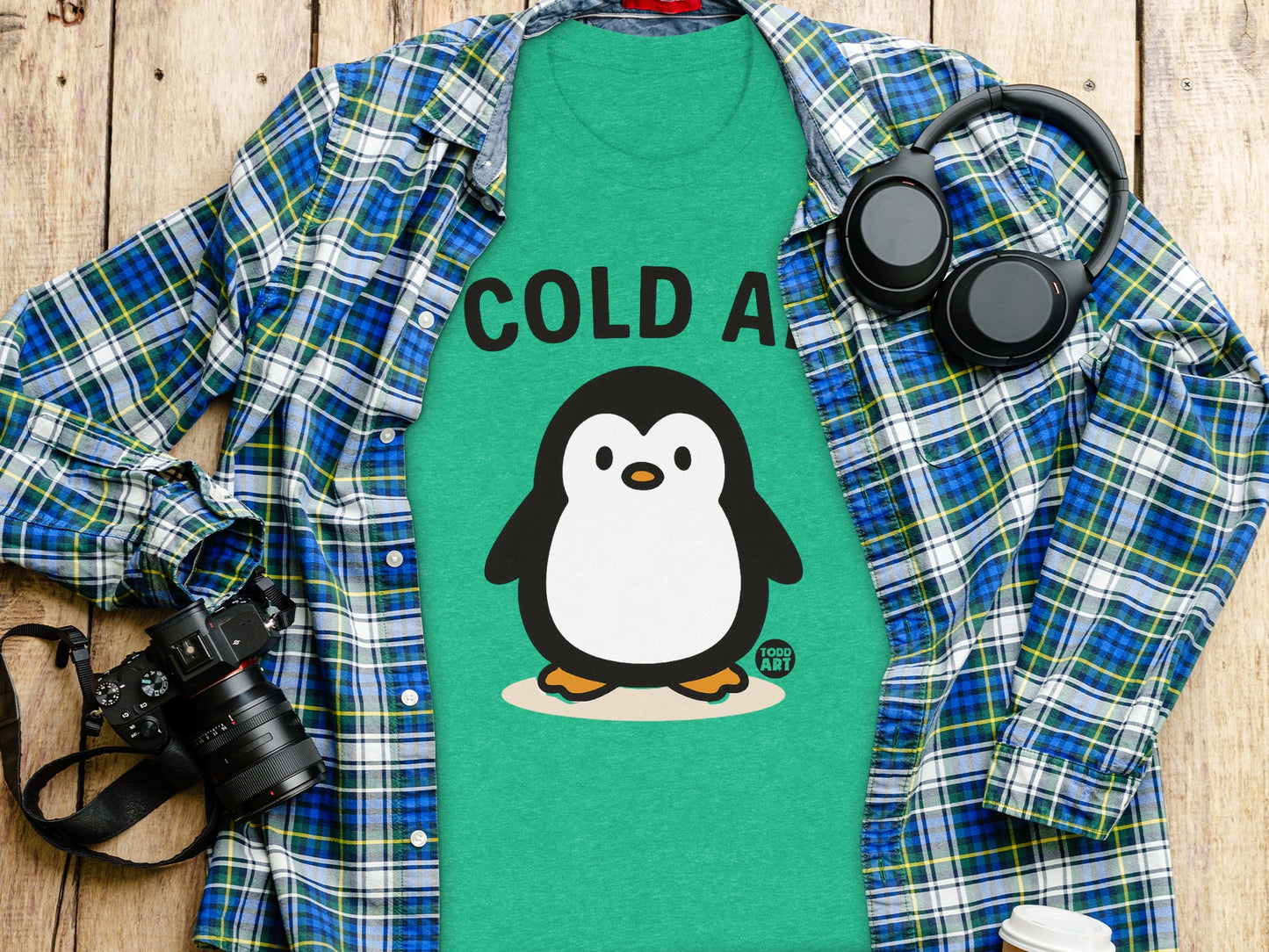 Cute Penguin COLD A Graphic T-Shirt