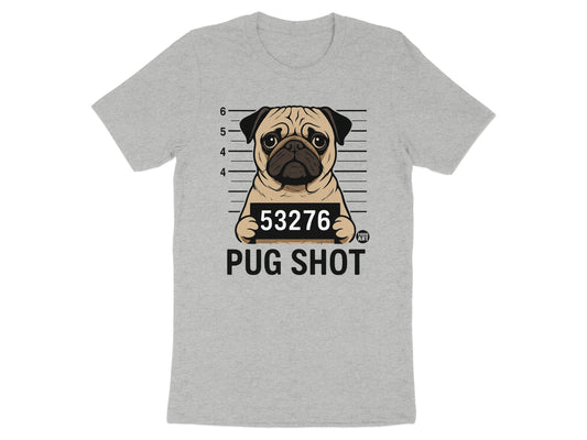Funny Pug Shot Graphic T-Shirt Apparel product