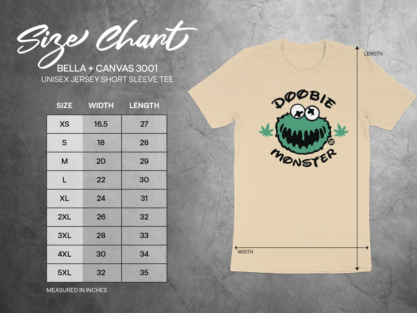 Doobie Monster Unisex Jersey Short Sleeve Tee