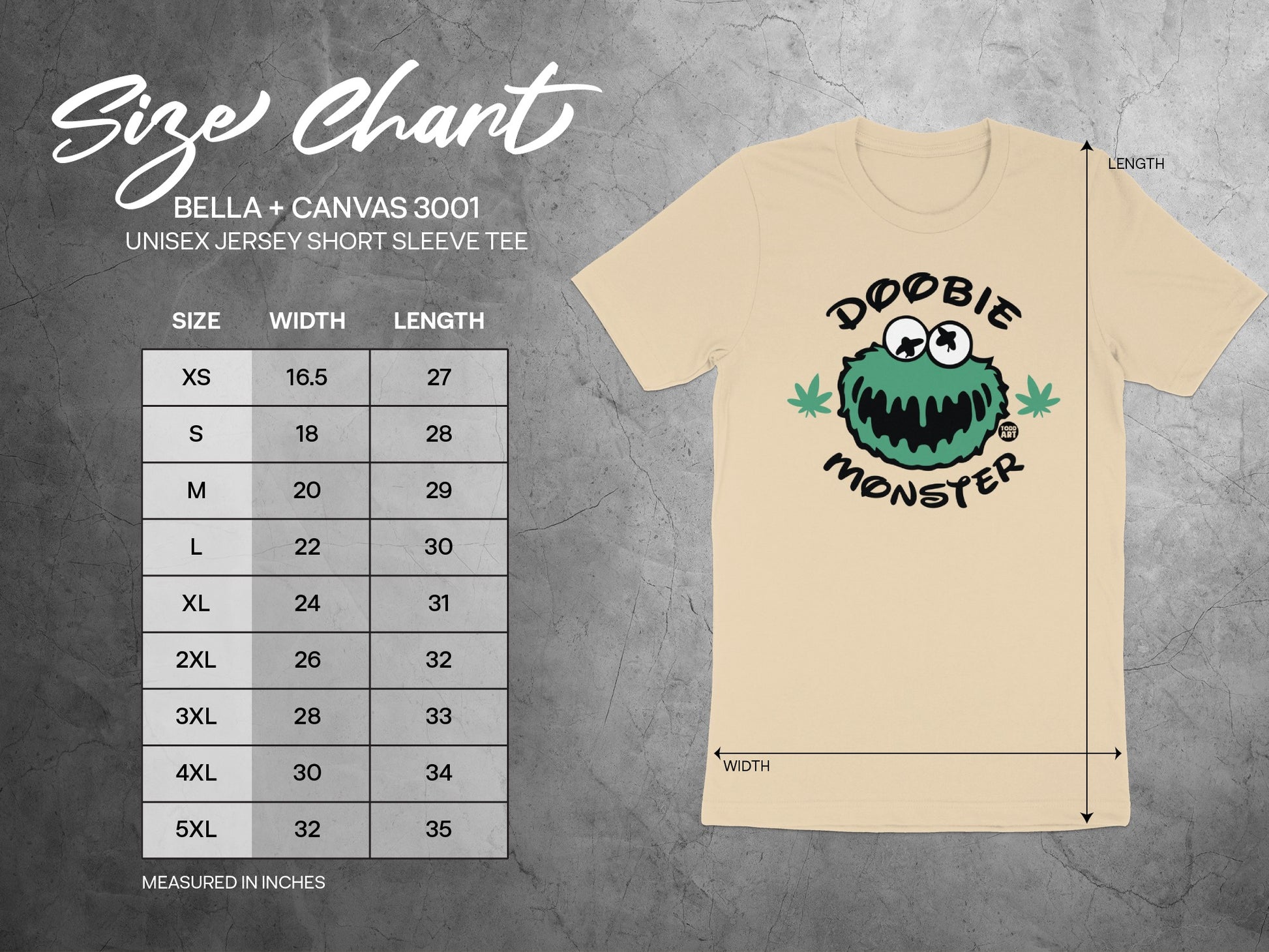 Doobie Monster Unisex Jersey Short Sleeve Tee