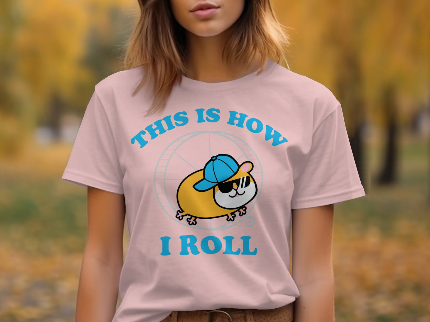 This is How I Roll Cute Hamster Graphic Tee product