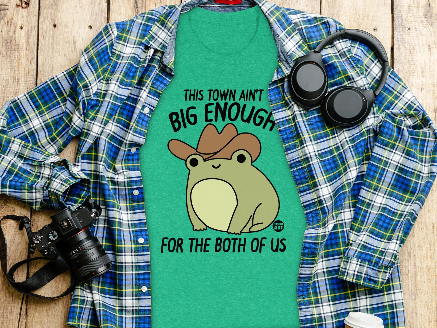 This Town Ain't Big Enough Funny Frog T-shirt product type