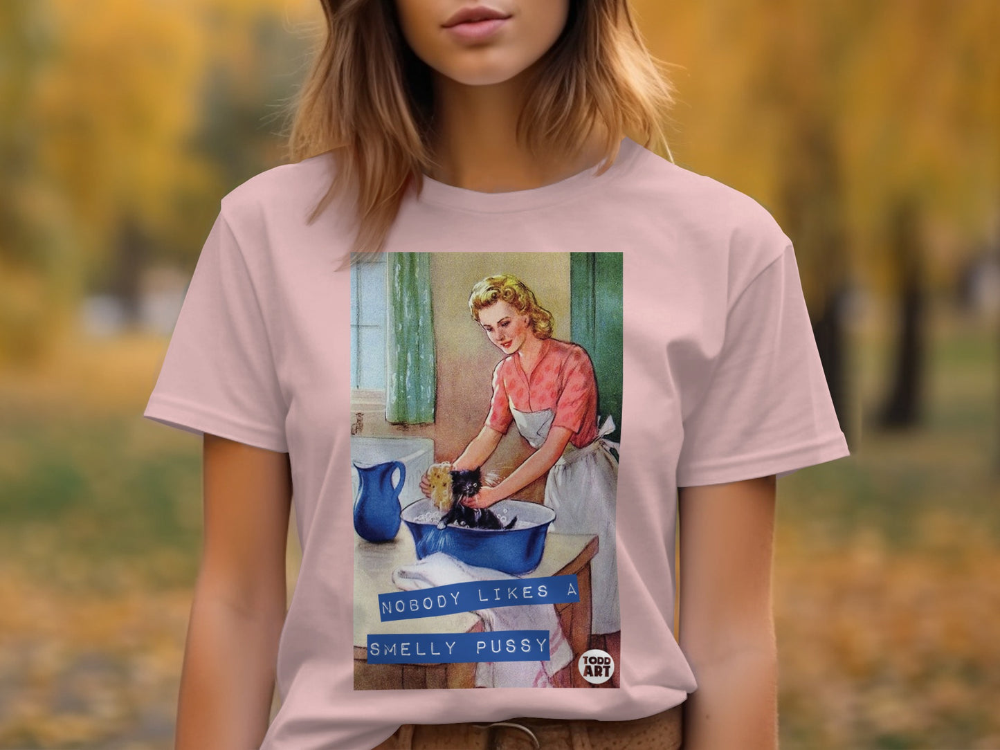 Retro Vintage Nobody Likes a Smelly Catwoman Shirt