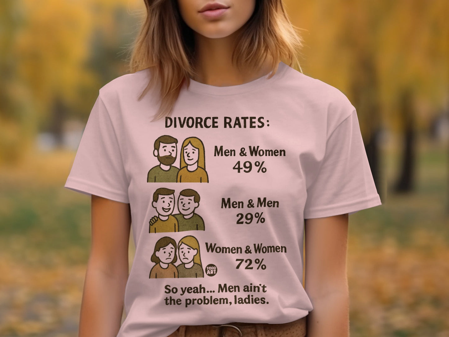 Divorce Rates Statement Tee Women Men Product