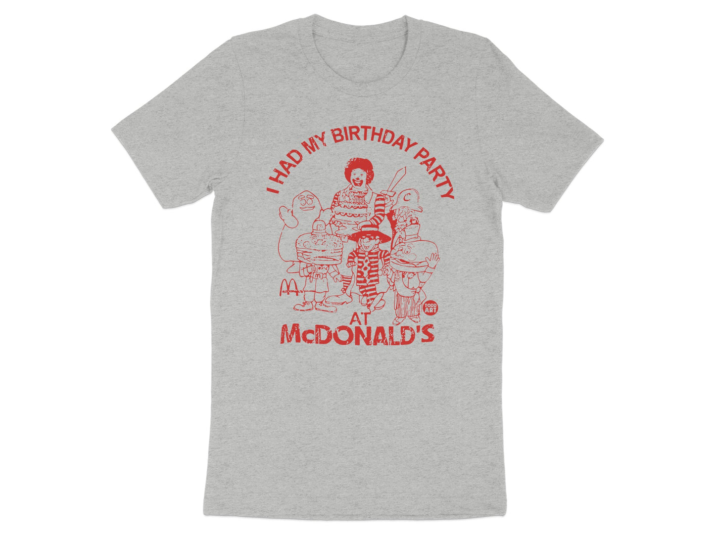 McDonald's Birthday Party Design T-Shirt Product