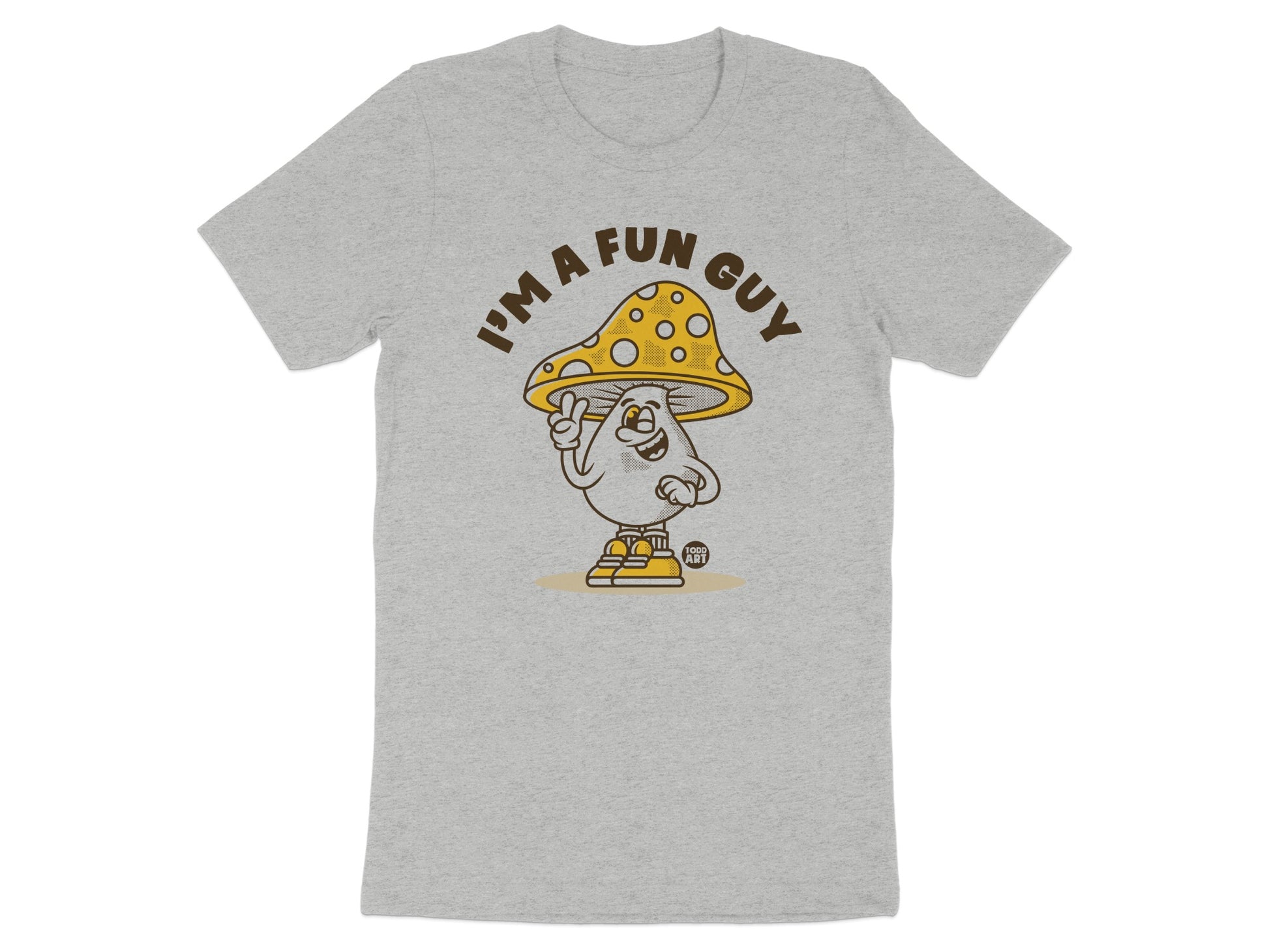 I'm a Fun Guy Graphic Mushroom Character T-Shirt