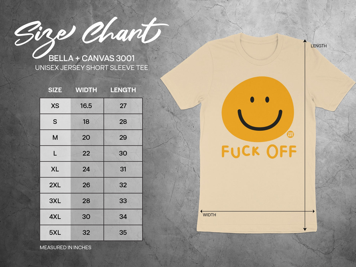 Fuck Off Smile Face Short Sleeve Tee product