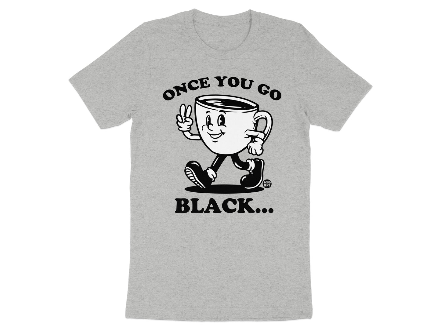 Once You Go Black Cartoon Graphic T Shirt product