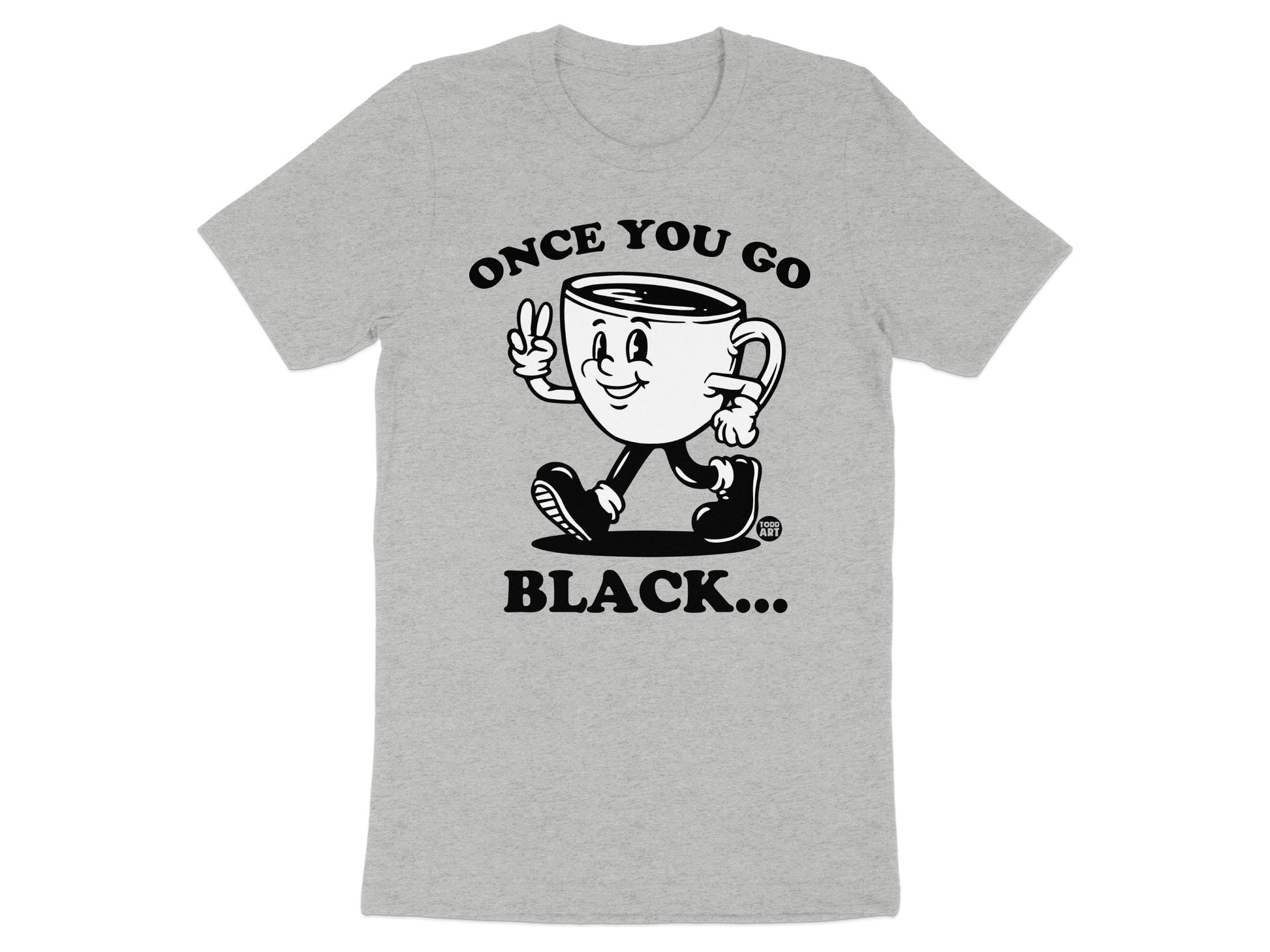 Once You Go Black Cartoon Graphic T Shirt product