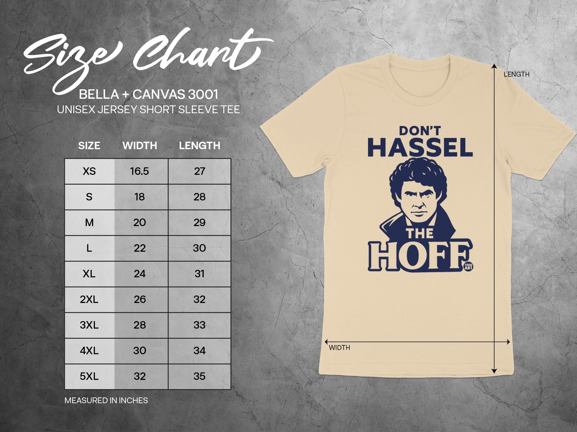Don't Hassel The Hoff Unisex Short Sleeve Tee