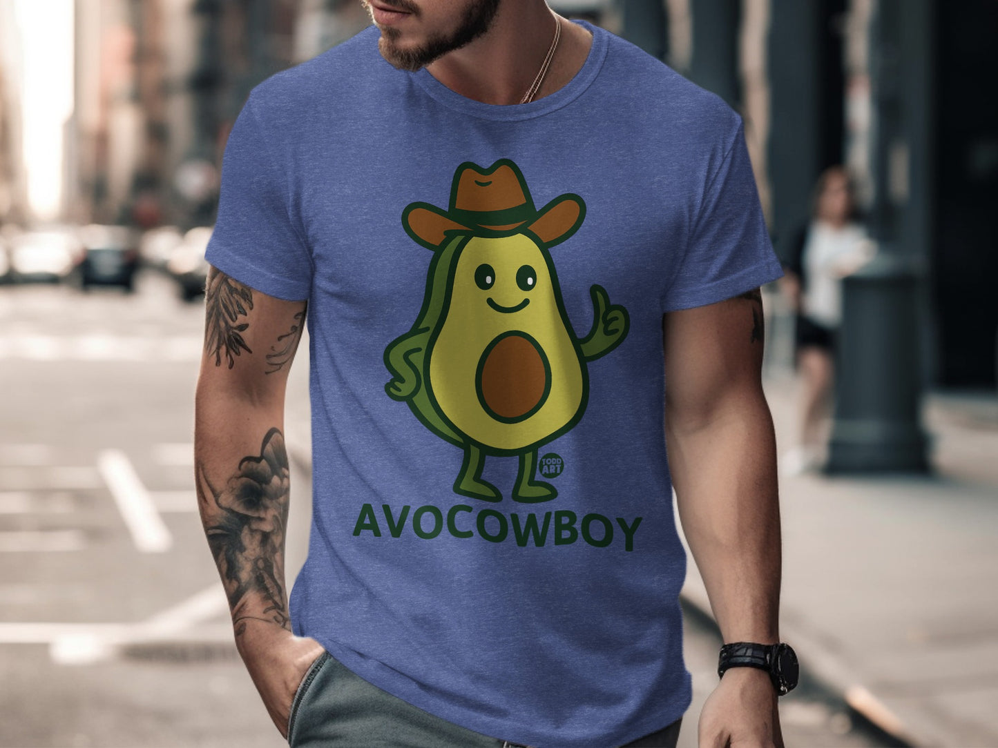 Avocowboy Cute Trendy Graphic Fun Unisex T-shirt