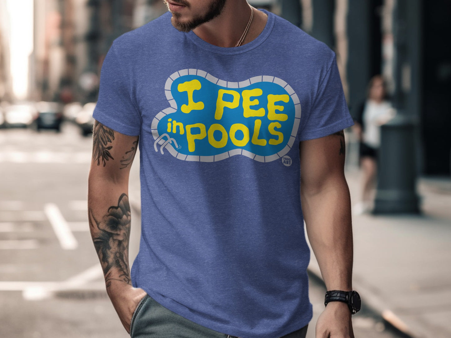 I Pee In Pools Funny Graphic Tee Shirt