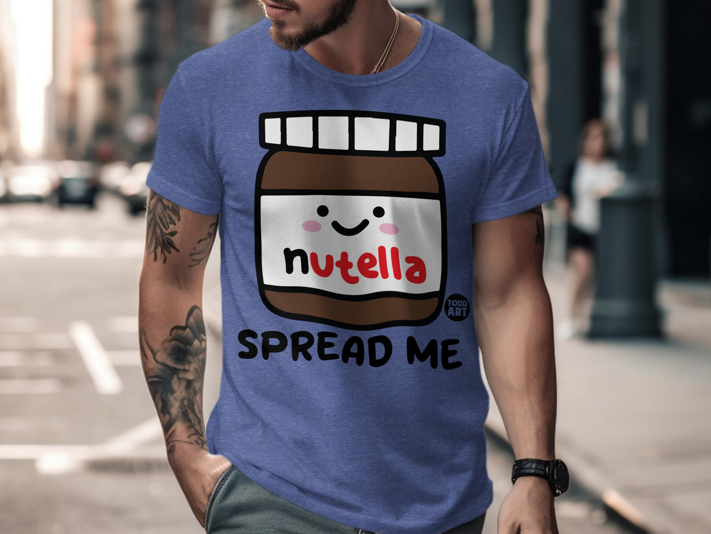 Cute Nutella Spread Me Graphic Printed T-shirt product type