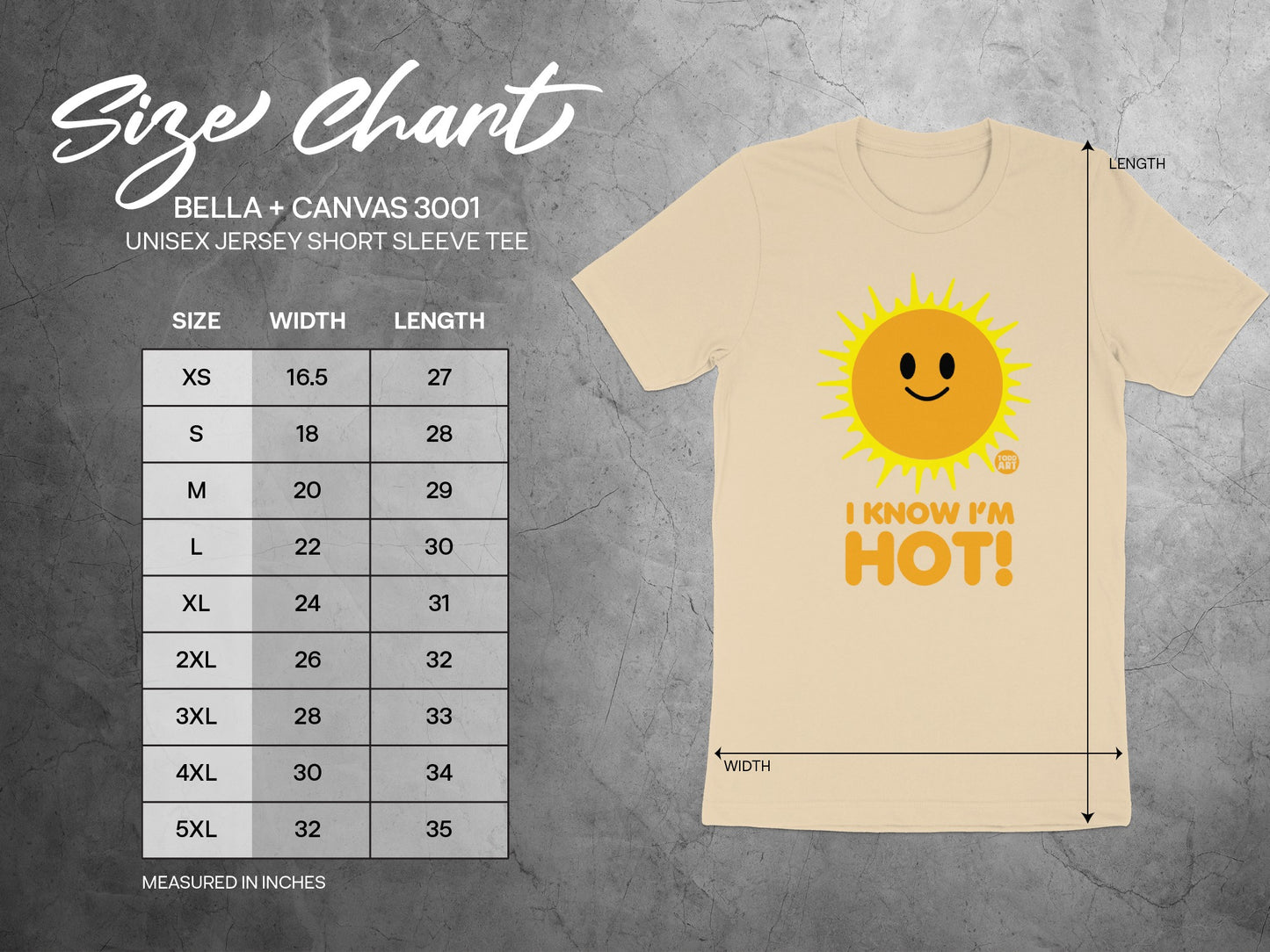 Sunny Smiling Sun I Know I'm Hot Short Sleeve Tee