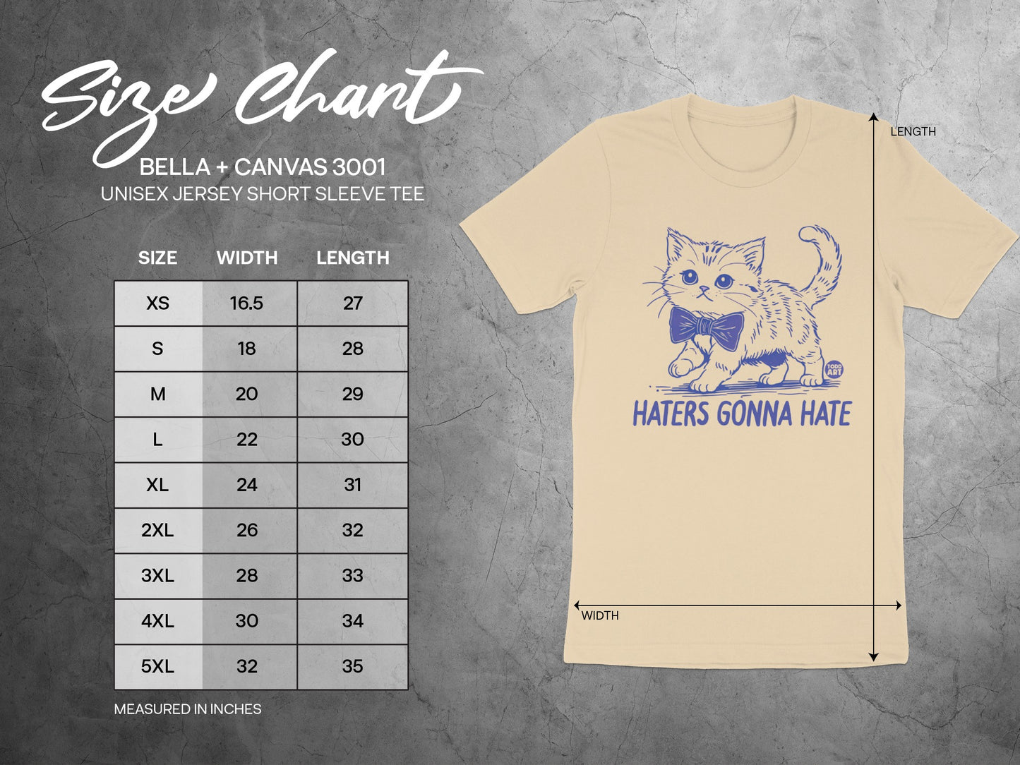 Haters Gonna Hate Cat Graphic Unisex Jersey Shirt product type