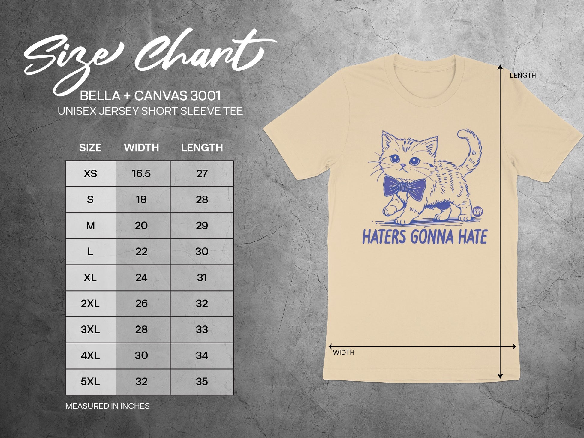 Haters Gonna Hate Cat Graphic Unisex Jersey Shirt product type