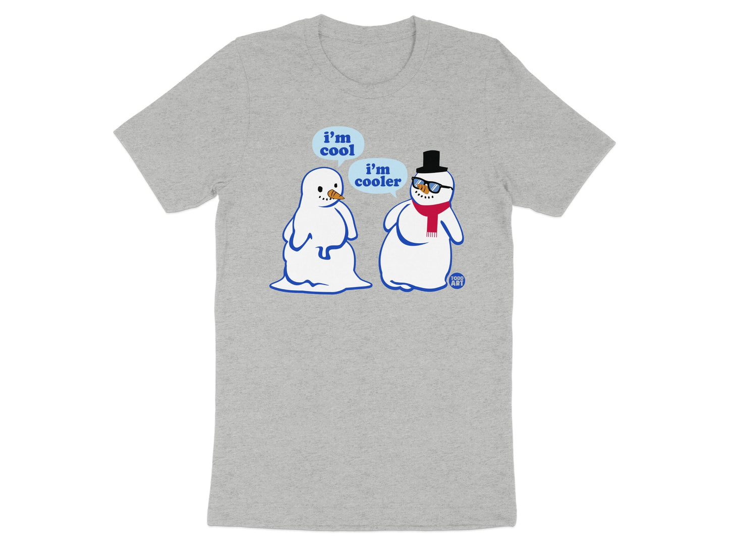 I'm Cool I'm Cooler Funny Snowmen Graphic T-shirt product type