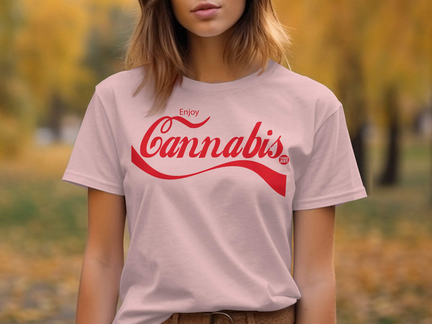 Enjoy Cannabis Graphic Tee for Trendy Casual Style