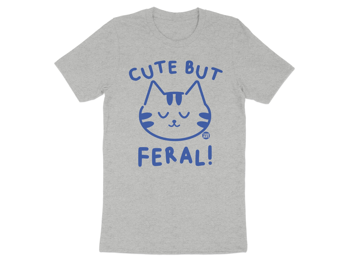 Cute But Feral Graphic Cat Design T-shirt product type