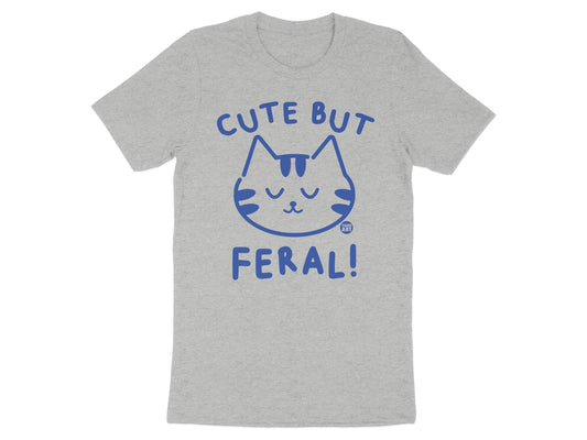 Cute But Feral Graphic Cat Design T-shirt product type