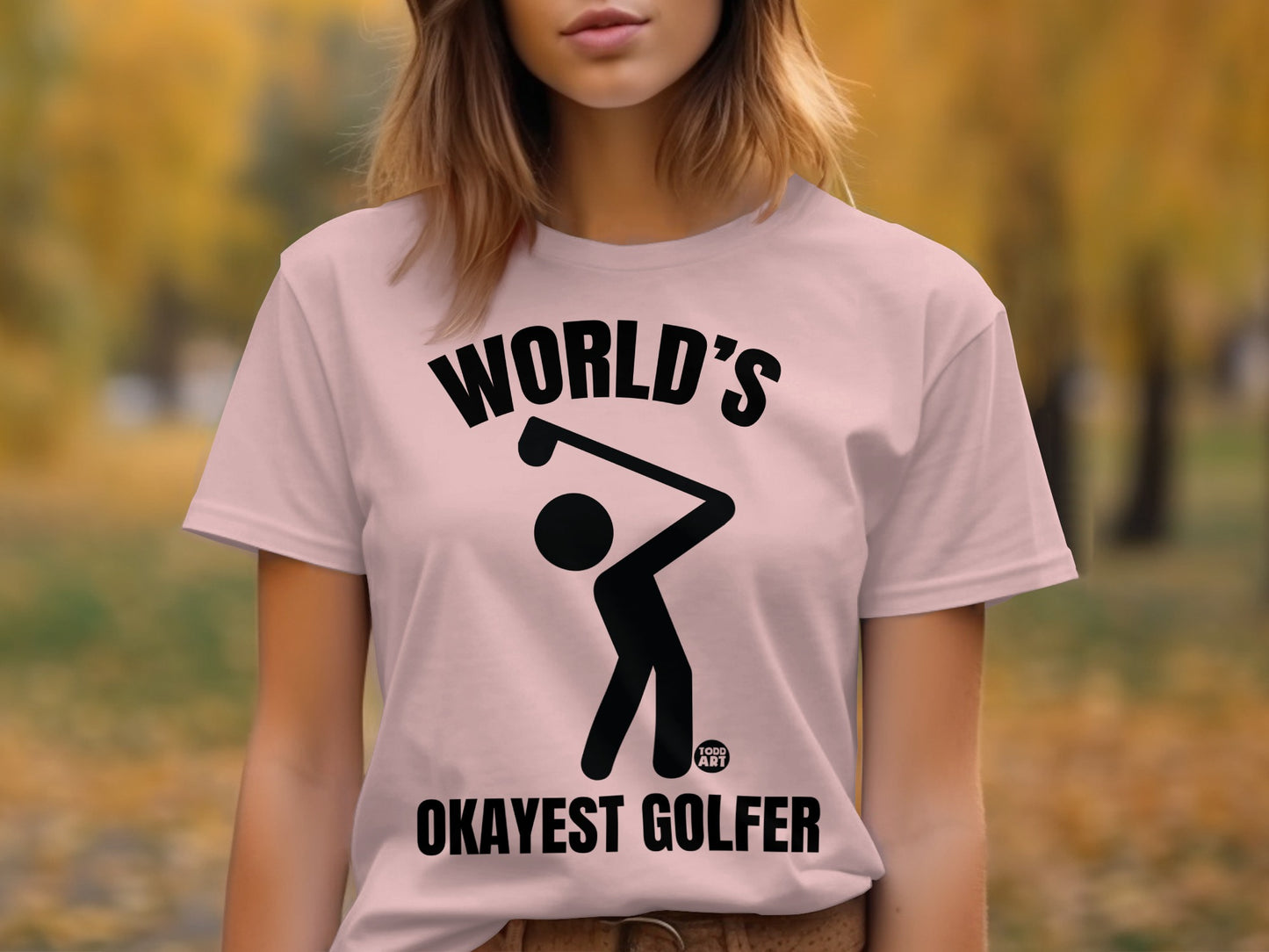 World's Okayest Golfer Humorous T-shirt
