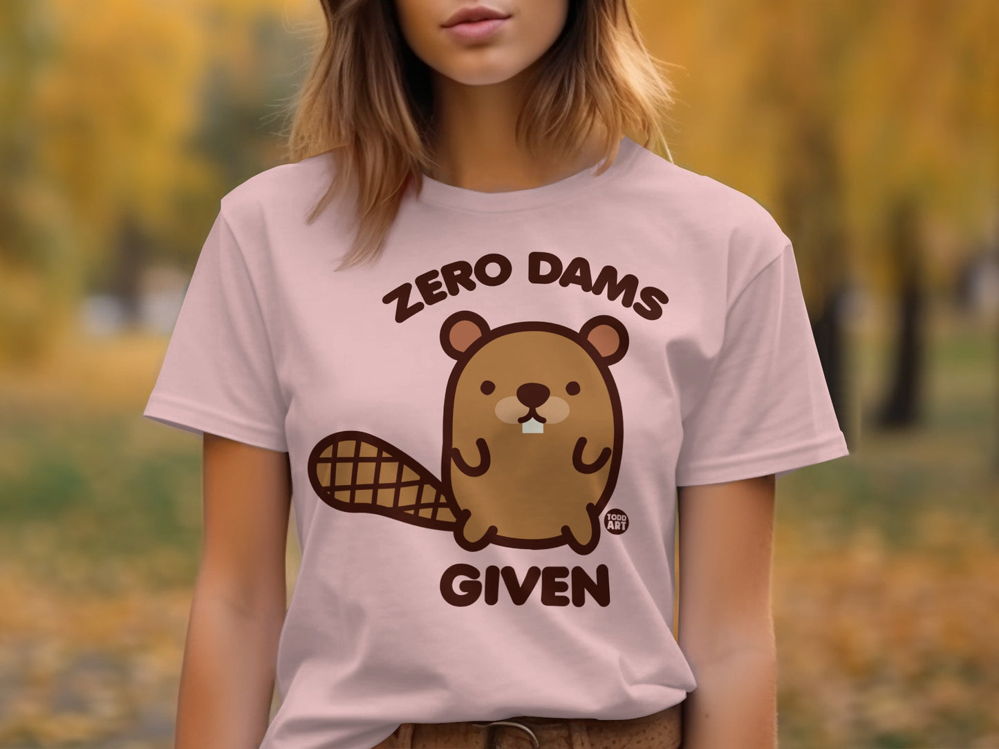 Zero Dams Given Cute Cartoon Beaver T-Shirt product