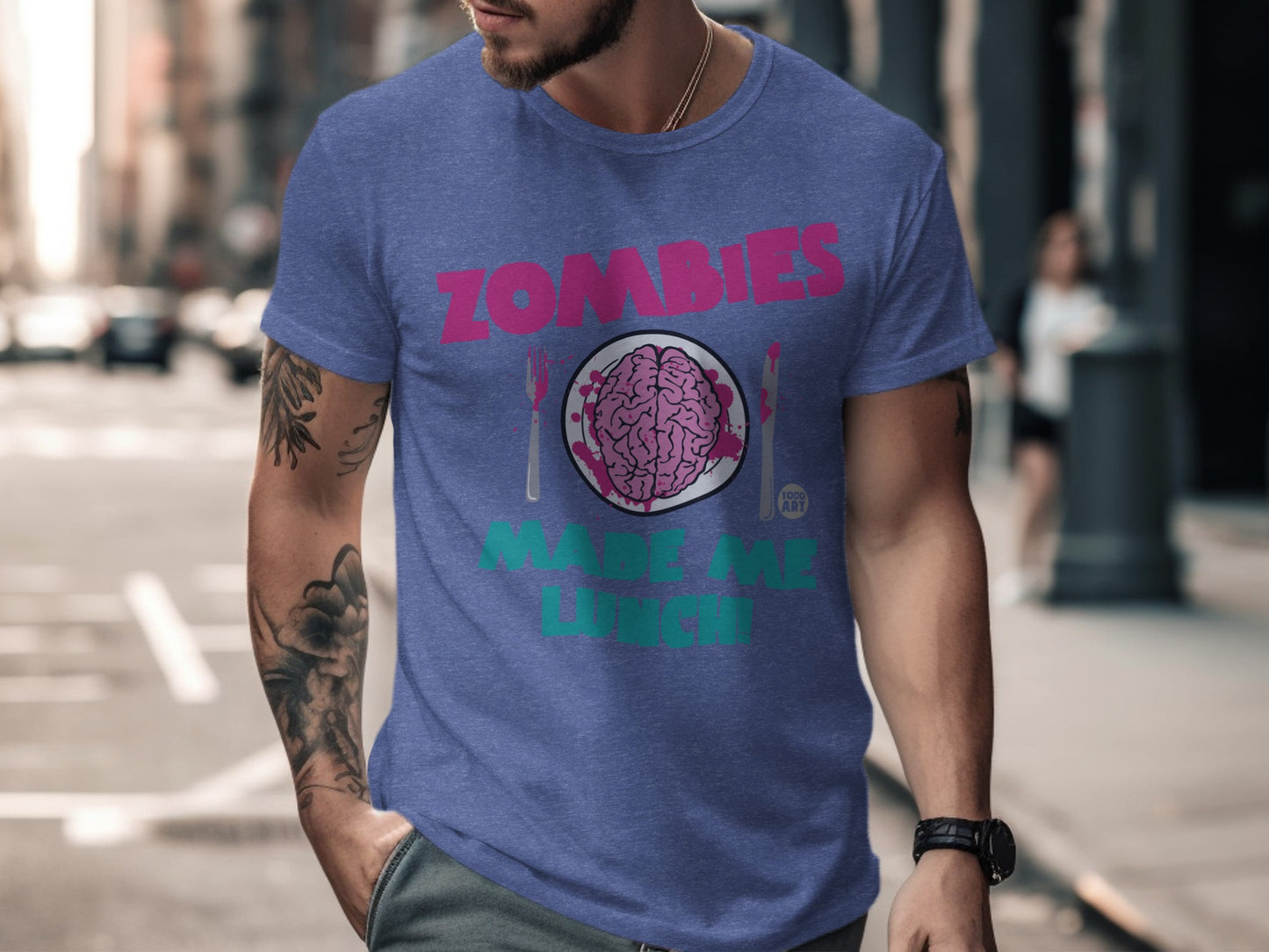 Zombies Made Me Lunch T-Shirt product