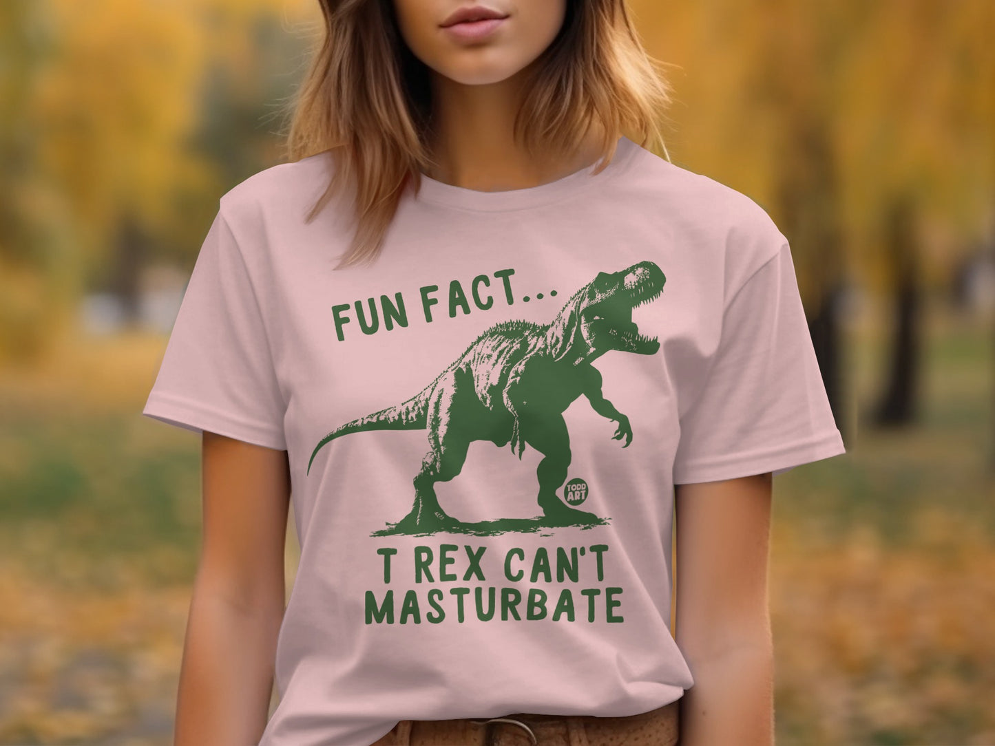 Fun Fact T Rex Can't Masturbate Graphic Tee product