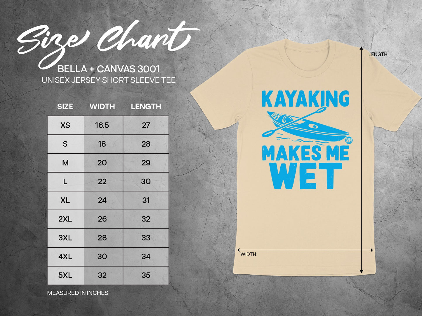 Kayaking Makes Me Wet Graphic Tee for All Sizes