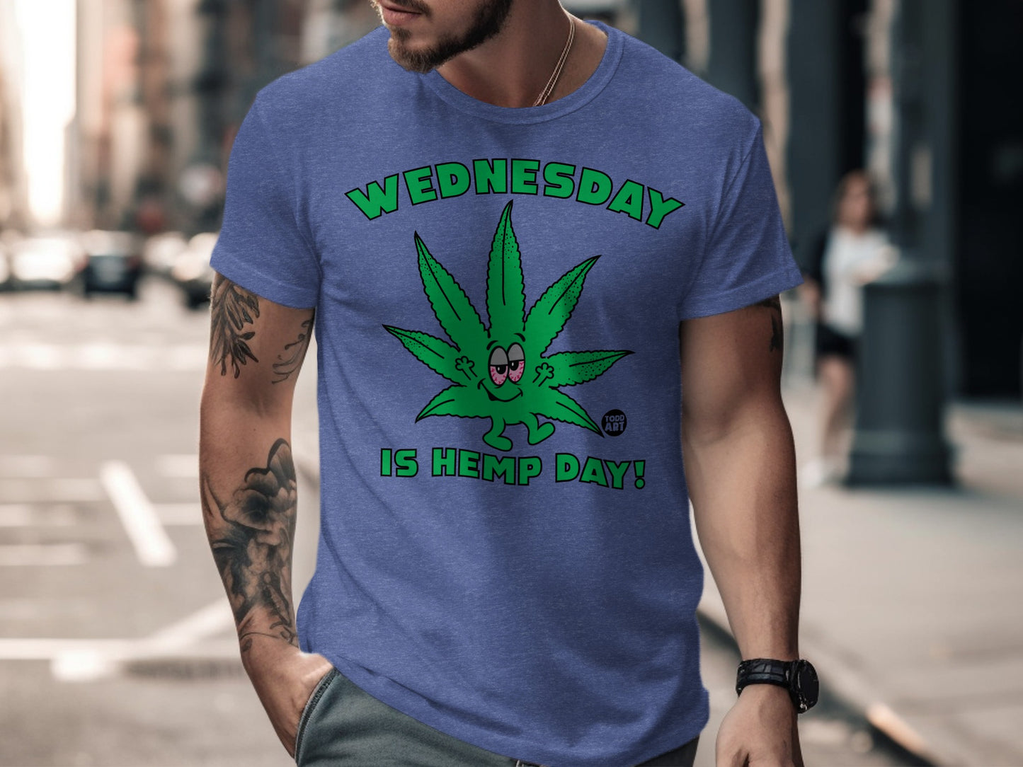 Wednesday Is Hemp Day Graphic T-shirt