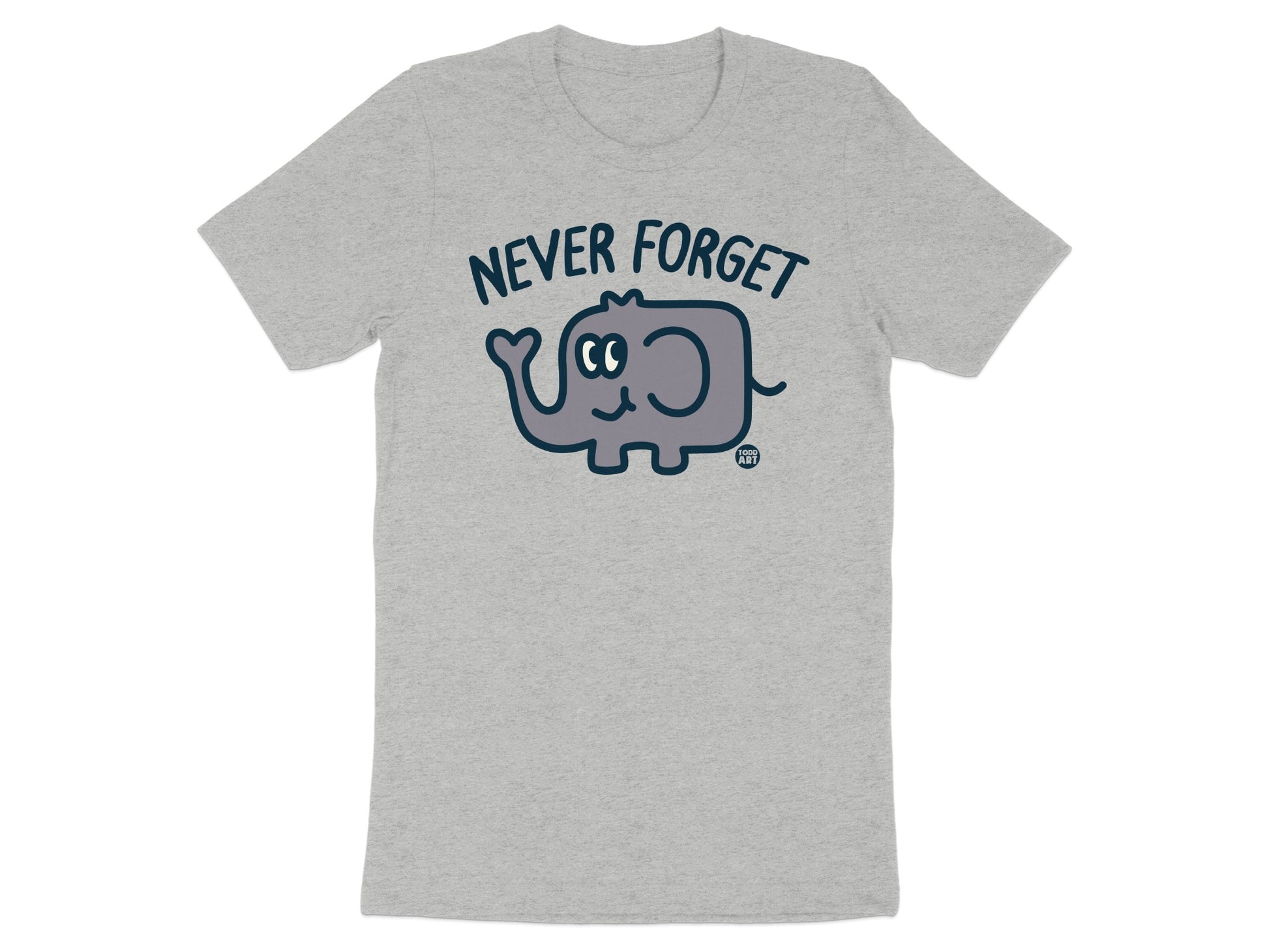 Never Forget Elephant Graphic Design T-Shirt product
