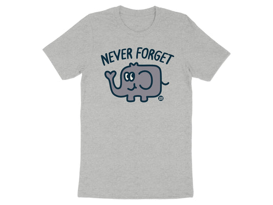 Never Forget Elephant Graphic Design T-Shirt product